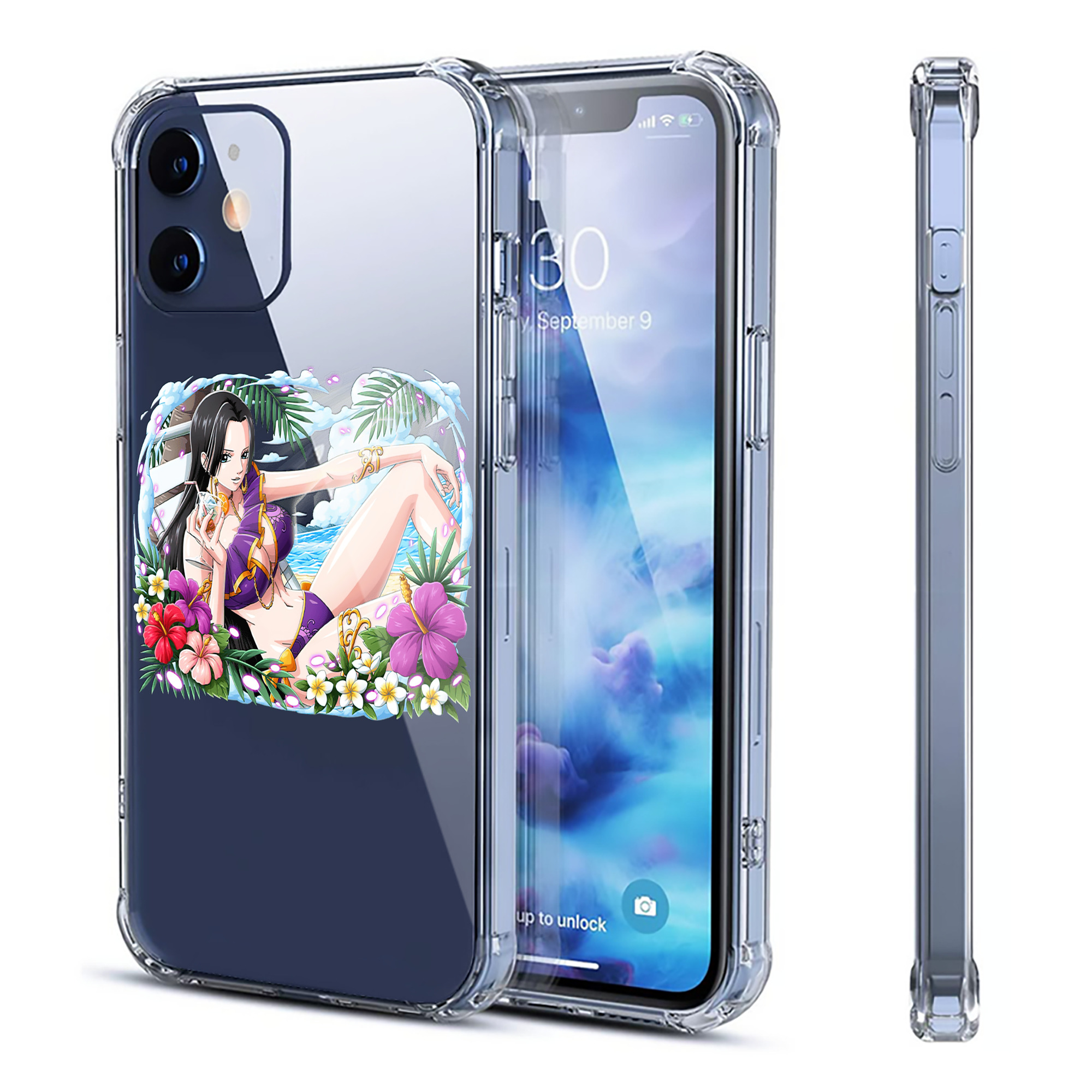 （画像用） ワンピース ボア・ハンコック ONE PIECE Boa·Hancock 【iPhone 12シリーズ対応】透明スマホケース（クリアソフトケース）